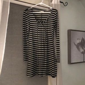 Black and White striped dress!